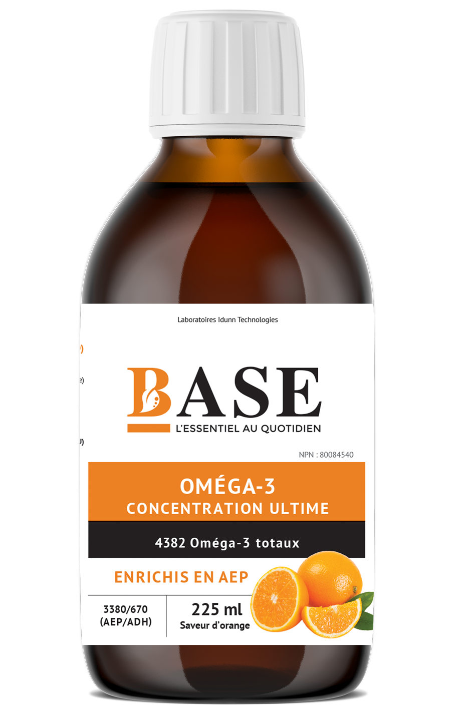 Oméga-3 liquide enrichis en AEP saveur d'orange – Vitoli