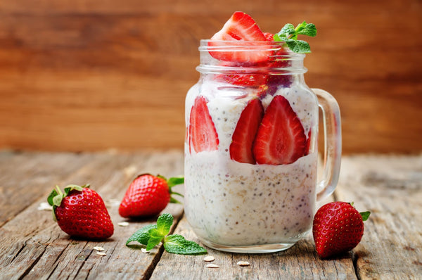 Série recettes de notre équipe - Gruau sans cuisson aux fraises de Vicky