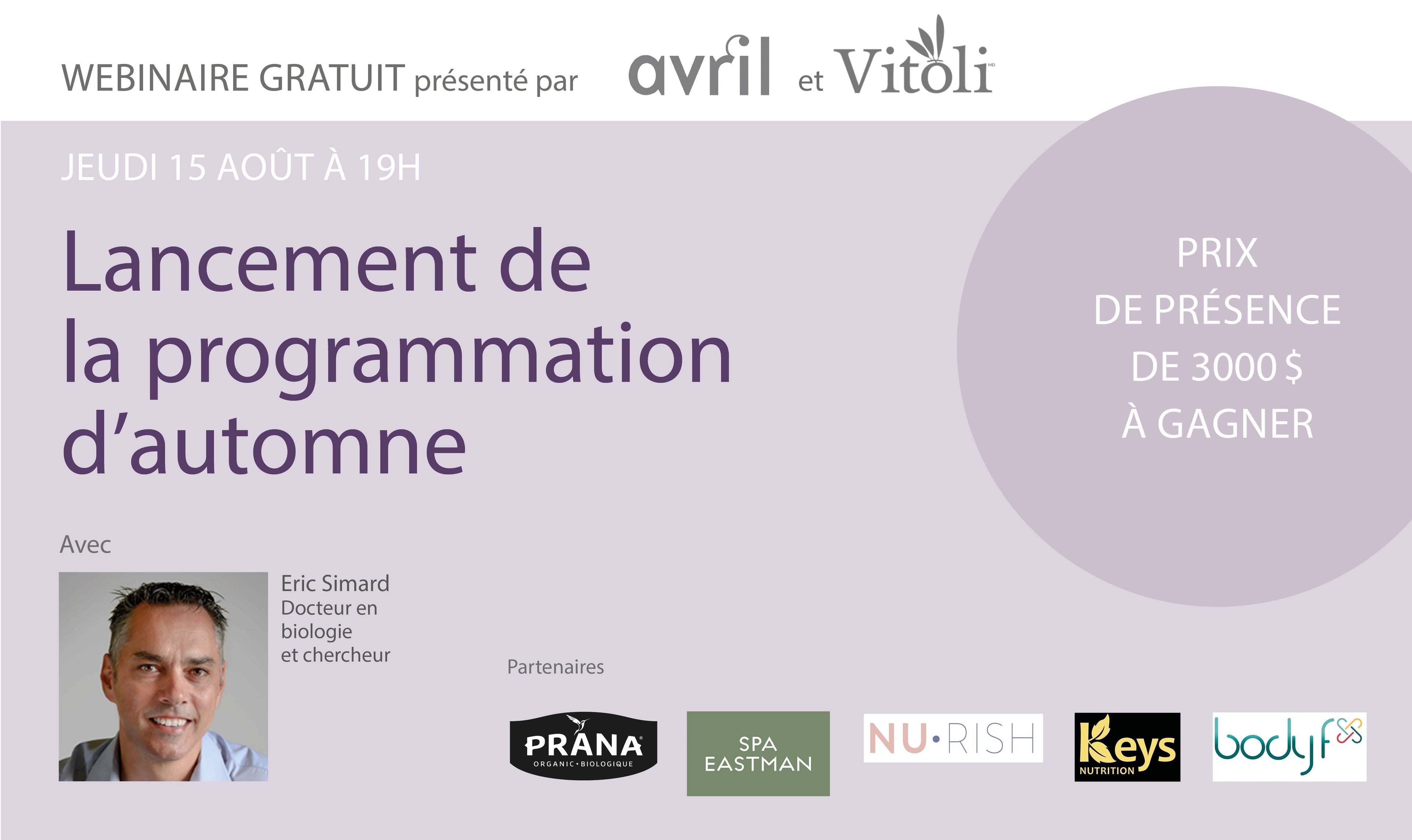 Plus de 3000$ en prix à gagner – Présentation des Webinaires Vitoli automne 2024