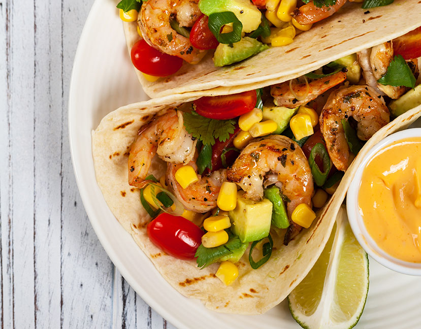 Série recettes de notre équipe - Mini tacos aux crevettes, salsa d’avocat et maïs d'Émilie