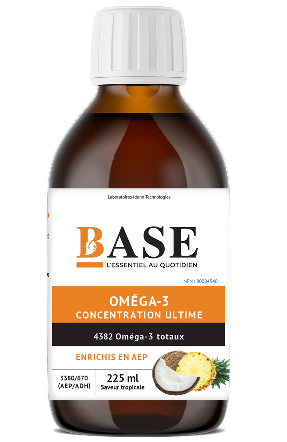 Oméga-3 liquide enrichis en AEP saveur tropical