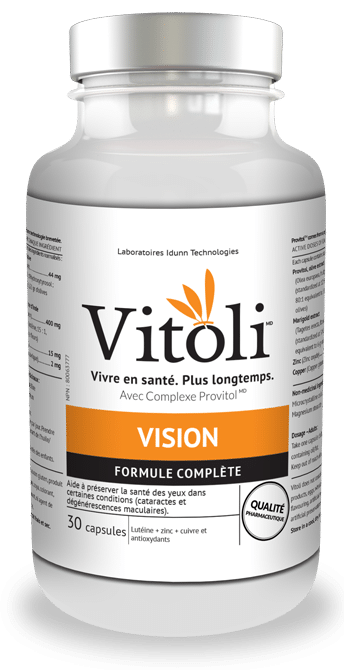 Vision Produit naturel Vitoli, vivre en santé, plus longtemps , pour préserver la santé des yeux