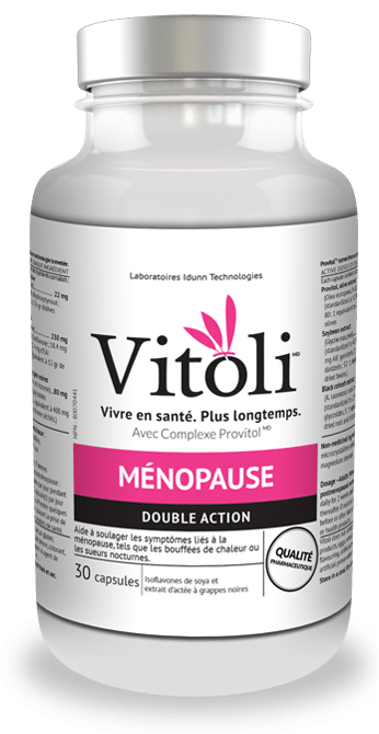 Ménopause Produit naturel Vitoli, vivre en santé, plus longtemps , pour le soulagement des symptômes liés à la ménopause