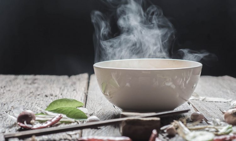 bol de soupe au thé vert