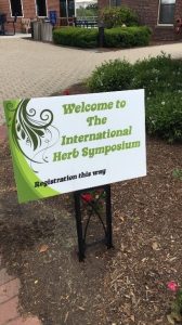 Affiche pour le congrès des herbes au Massachussetts