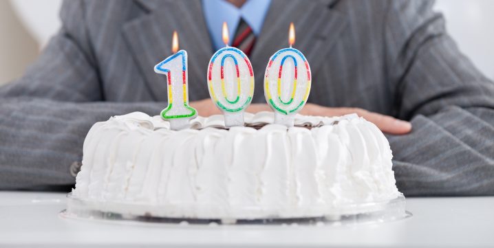 Gâteau d'anniversaire - 100 ans